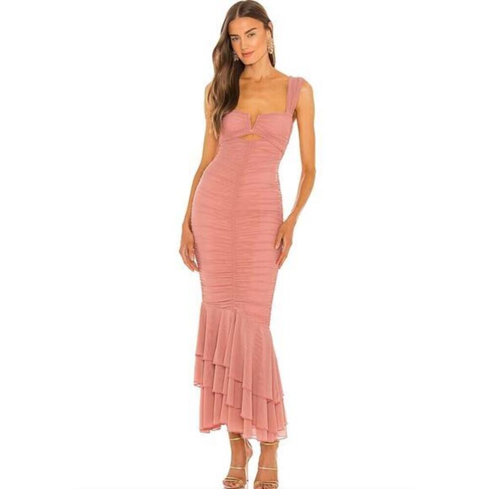Michael Costello x REVOLVE Hilary Gown in Blush Rose Pink​